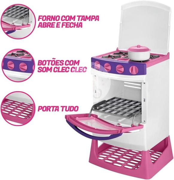 Fogao Master Chefe 8004 - Magic Toys Imagem de Fogao Master Chefe 8004