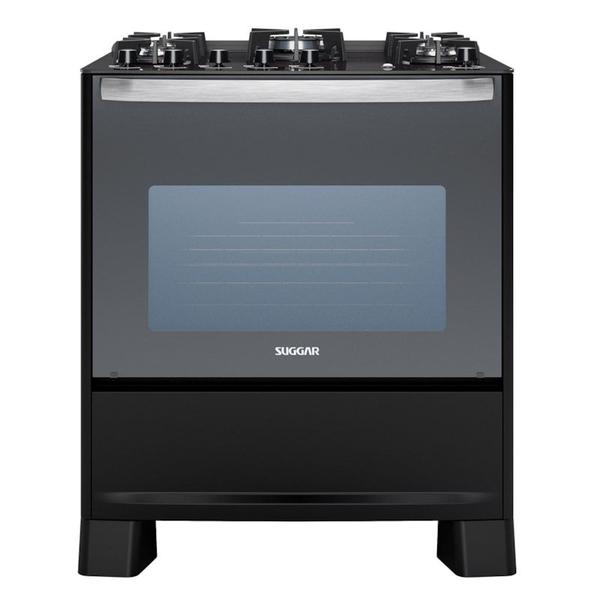 Imagem de Fogão Master Grill 5 Queimadores Preto 220V FGVMTG512PT Suggar