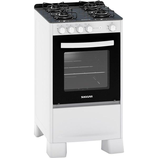 Imagem de Fogão Mesa de Vidro 4 Queimadores Neo Cook Bivolt Branco