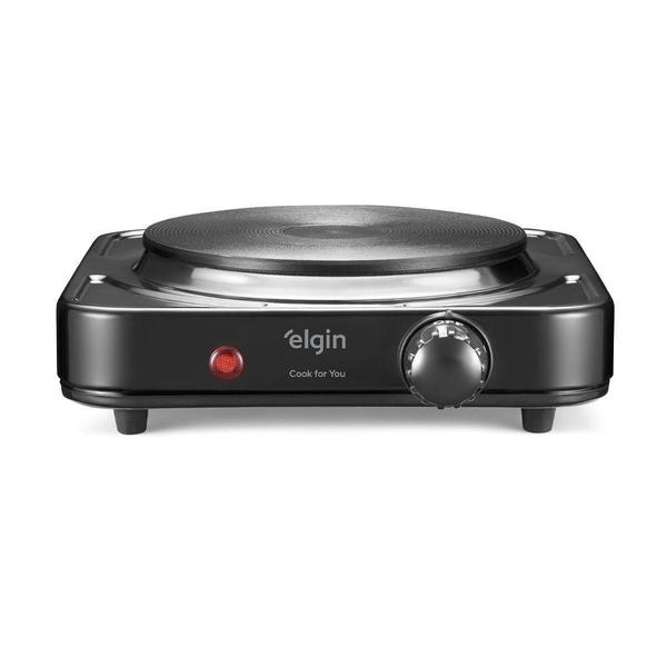 Fogão Portátil Elgin 1 Boca 1000W Com 5 Ajustes De Temperatura Preto 110V Imagem de Fogão Portátil Elgin 1 Boca 1000W Com 5 Ajustes De Temperatura Preto 110V