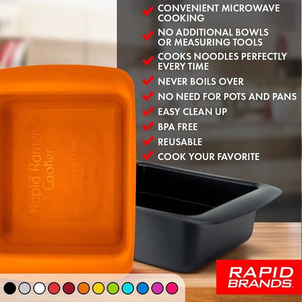 Imagem de Fogão Rapid Ramen  Panelas para micro-ondas para  instantâneas Ramen  Seguro para Lavar Louça e Máquina de Lavar Louça Perfeito para dormitório, cozinha pequena ou escritório  Azul, Deluxe