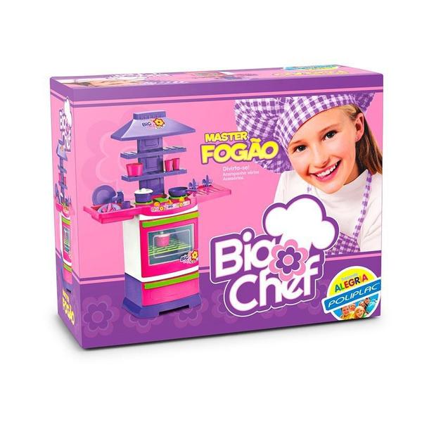 Imagem de Fogãozinho Panelinha Master Fogão Big Chef Cozinha Infantil - Poliplac