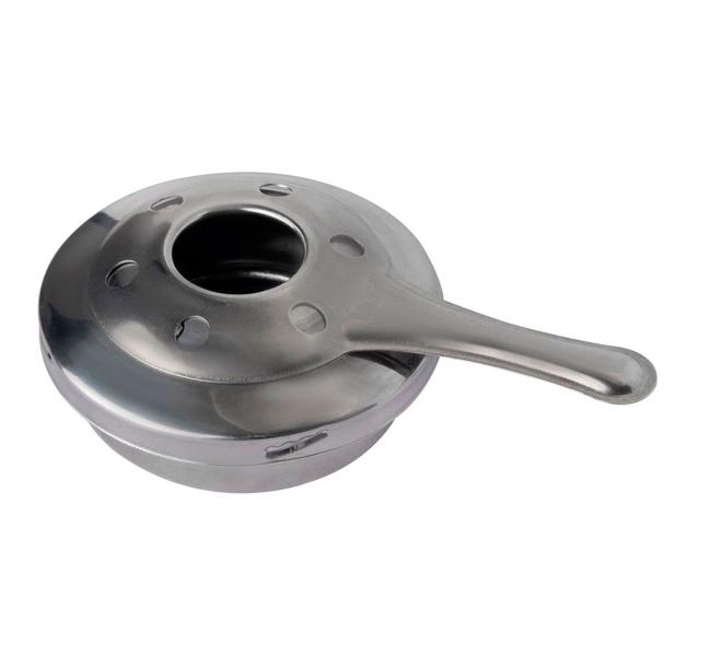 Imagem de Fogareiro Álcool Queimador Inox Fondue Réchaud Espiriteira Tampa