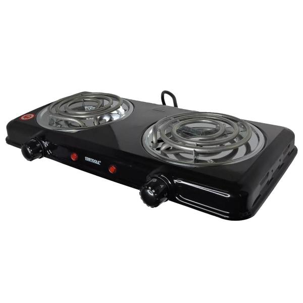 Imagem de Fogareiro Elétrico 2000w 220v 2 Boca 50/60hz Camping e Cozinha Garantia