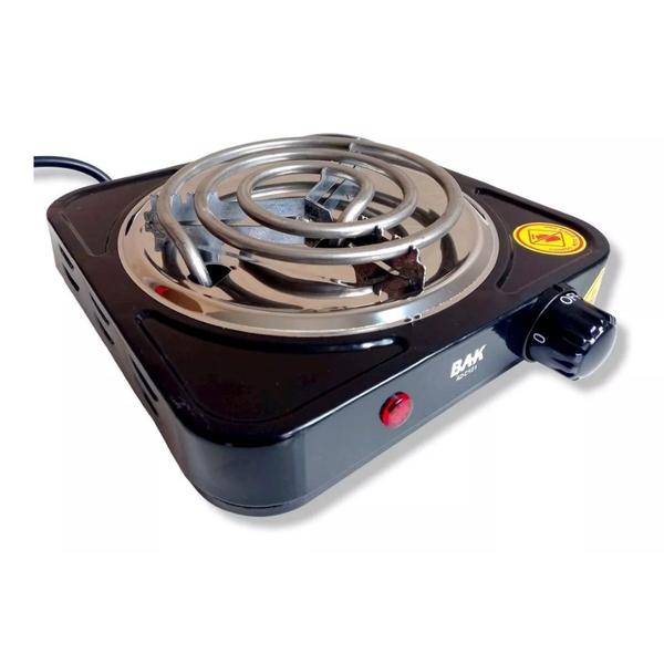 Imagem de Fogareiro Eletrico 220v Cooktop Camping 1 Boca 1000w BAK AD-C101-220 Preto