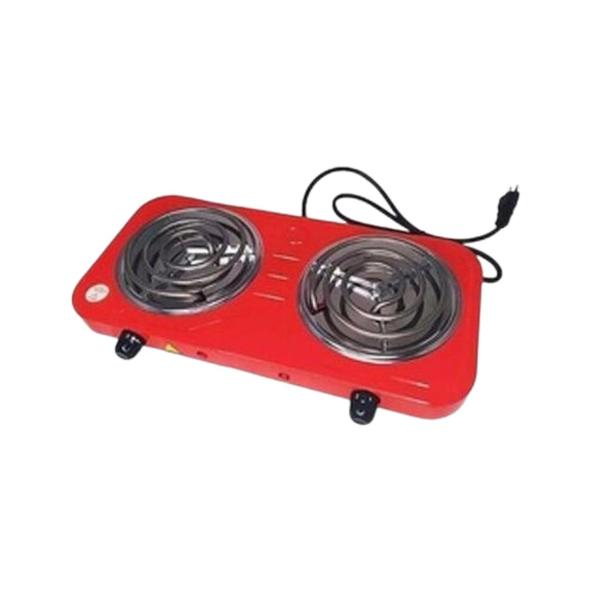 Imagem de Fogareiro Eletrico 220v Cooktop Camping 2 Bocas 2000w BAK F2B220 Vermelho