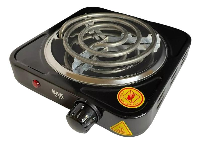 Imagem de Fogareiro Elétrico Portátil 1 Boca Fogao Cooktop 1000w 220V