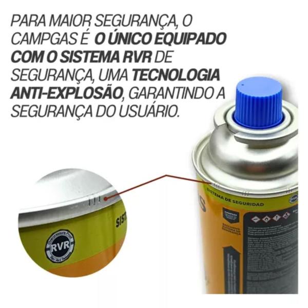 Imagem de Fogareiro Stain Inox Com Ignição Automática + Refil Gás Ntk