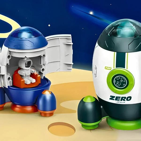 Imagem de Foguete Espacial Infantil com Astronauta Brinquedo