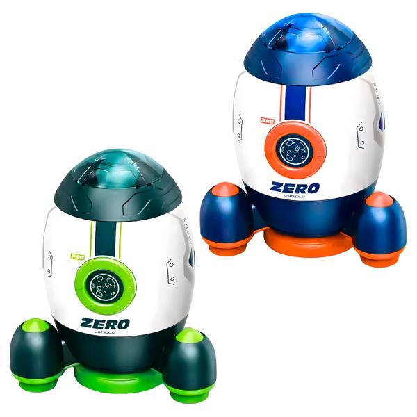 Foguete Infantil Com Cápsula Removível Portas Abrem Dm Toys Imagem de Foguete Infantil Com Cápsula Removível Portas Abrem Dm Toys