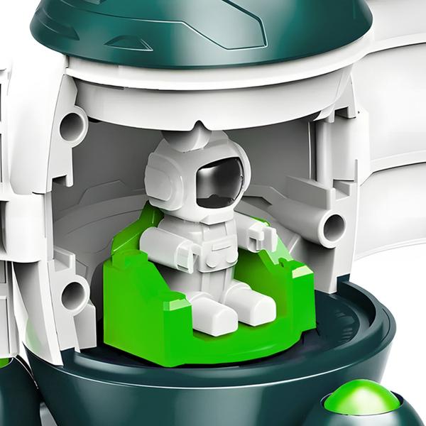 Foguete Infantil Com Cápsula Removível Portas Abrem Dm Toys Imagem de Foguete Infantil Com Cápsula Removível Portas Abrem Dm Toys