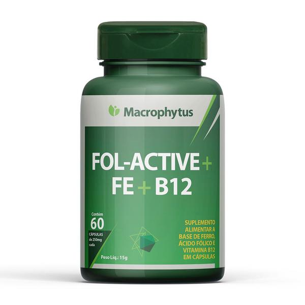 Imagem de Fol-Active 60 cápsulas (Ferro, B9 e B12)