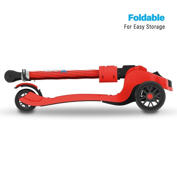 Imagem de Folding Kick Scooter Hover-1 Ziggy para crianças de 5 anos ou mais, vermelho