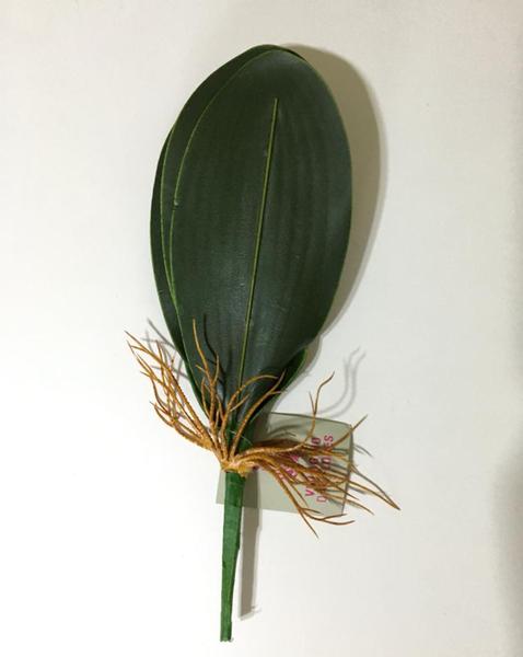 Imagem de Folha artificial de orquídea X5 verde
