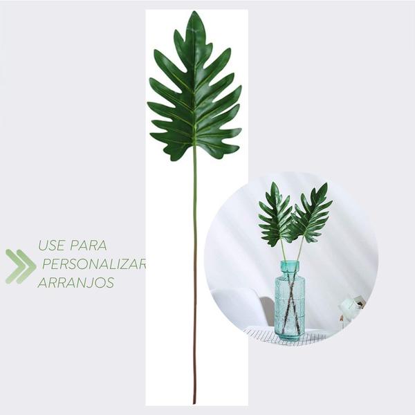 Imagem de Folha Artificial Permanente Folhagem Philo Verde Toque Real Florarte 45cm