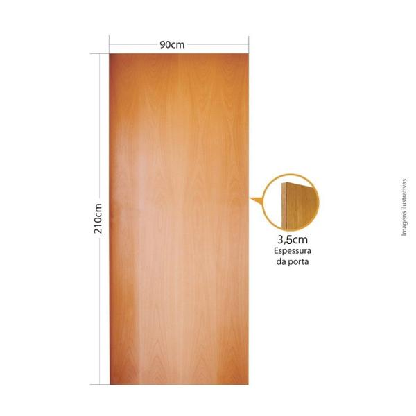 Imagem de Folha de Porta 210x90cm Verniz Lisa Semi Solida Mapaf