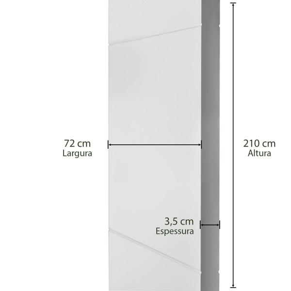 Imagem de Folha de Porta Frisada 210cmx72cmx3,5cm Casablanca