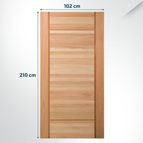 Imagem de Folha de Porta Maciça 210x102cm Eucalipto Pm95 Clean Cruzeiro Portas Nude