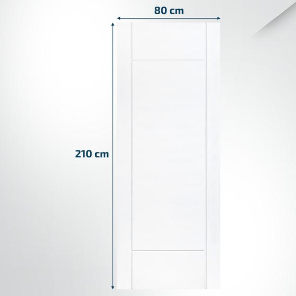 Imagem de Folha de Porta Maciça 210x80cm Eucalipto Pm95 Clean Cruzeiro Portas Fundo Primer