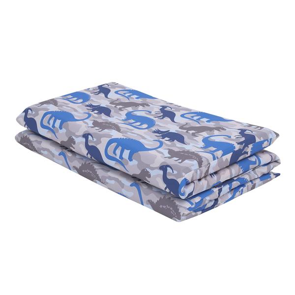 Imagem de Folha Nap Pad Everything Kids Dinosaur azul e cinza