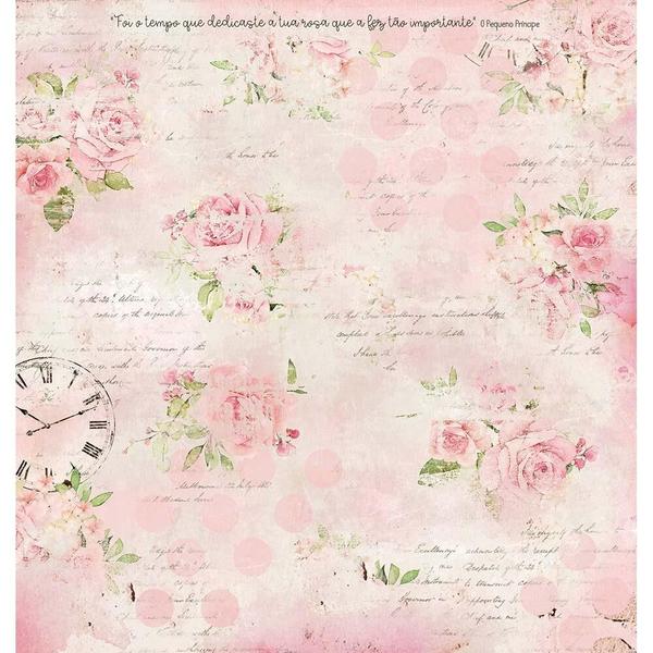 Imagem de Folha para Scrapbook Dupla Face - Mon Monde Rose - SD-1177