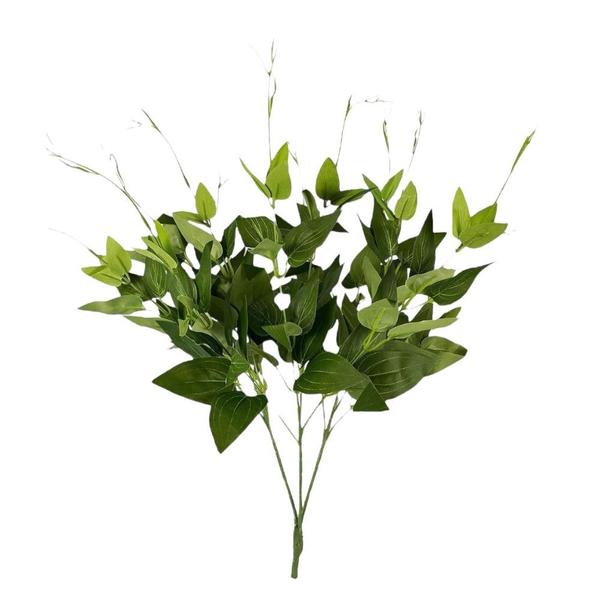 Imagem de Folhagem Galho de Eucalipto Buquê Verde 52cm Decortexil