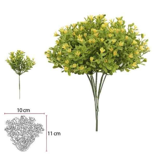 Imagem de FOLHAGEM PICK FLOR MINI PLASTICO X30 (AMARELO) 23cm