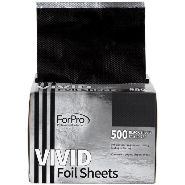 Imagem de Folhas de alumínio para a coleção Pro Professional Vivid Black 500 ct