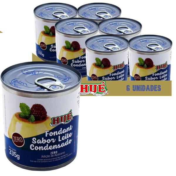 Imagem de Fondant Sabor Leite Condensado Zero Hué 335g (6 latas)