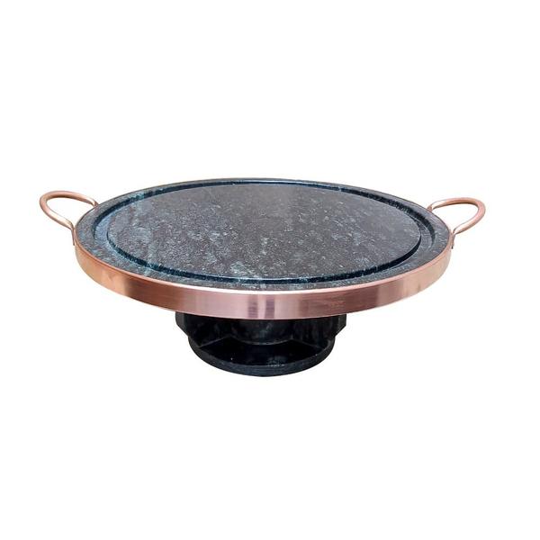 Fondue 27cm Panela 500ml Forma para Pizza 27cm Pilão Almofariz - Arte Nativa Pedras Imagem de Fondue 27cm Panela 500ml Forma para Pizza 27cm Pilão Almofariz