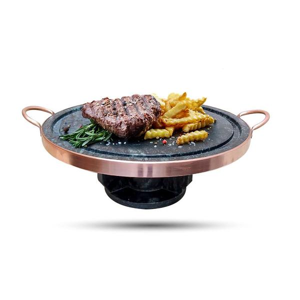 Fondue 32cm Panela 500ml Forma para Pizza 23cm Pilão Almofariz - Arte Nativa Pedras Imagem de Fondue 32cm Panela 500ml Forma para Pizza 23cm Pilão Almofariz