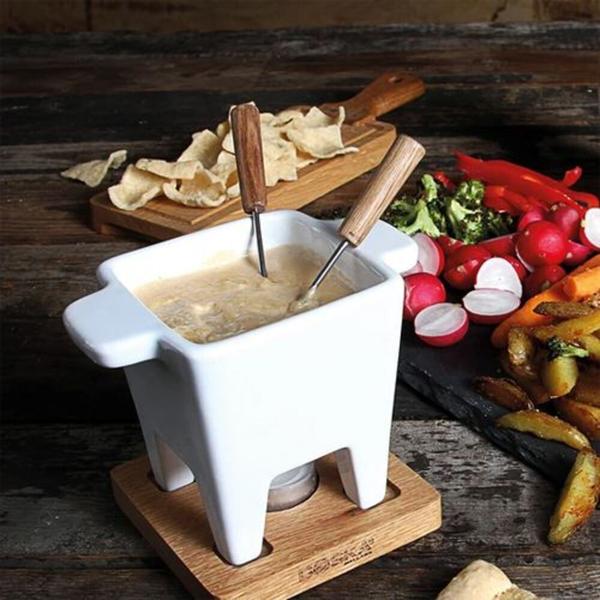 Imagem de Fondue em Cerâmica 5 Peças Bianco 300ml Boska Branco