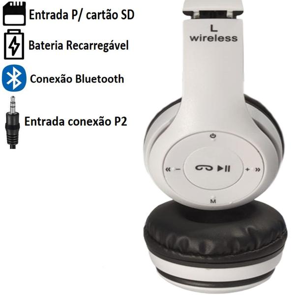 Imagem de Fone Bluetooth 5.0 Sem Fio Headset Extra Bass Xtrad LC 815