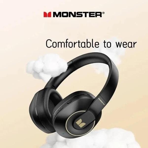 Imagem de Fone Bluetooth 5.3 Headphone Gamer Monster 25 Horas Preto