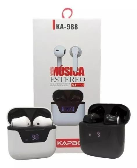 Imagem de Fone Bluetooth Ka-988 Com Microfone E Visor Digital No Box