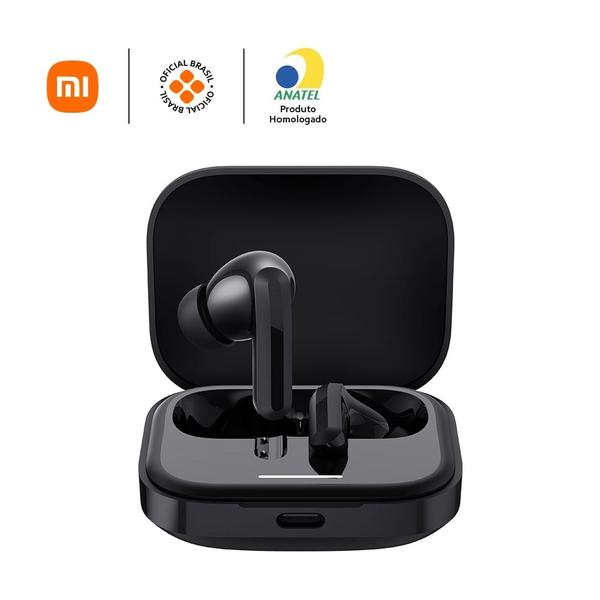 Imagem de Fone Bluetooth Redmi Buds 5 Xiaomi, Cancelamento de Ruído Ativo de 46dB, Bateria Até 40h, Preto