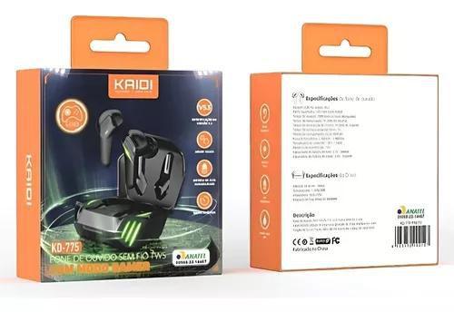 Imagem de Fone Bluetooth Sem Fio Gamer Kaidi Kd-775 A Prova D'agua