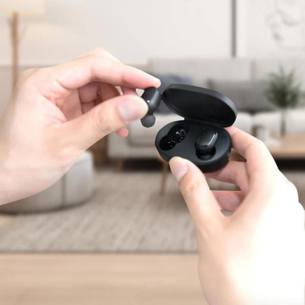 Fone bluetooth Sem Fio para celular e notbook sistema anti ruídos conexão Fluída + case de carregamento - G2 pro Imagem de Fone bluetooth Sem Fio para celular e notbook sistema anti ruídos conexão Fluída + case de carregamento