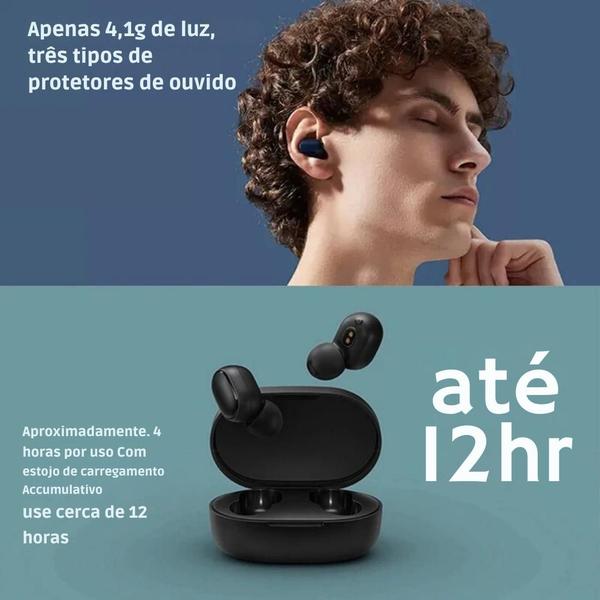 Fone bluetooth Sem Fio para celular e notbook sistema anti ruídos conexão Fluída + case de carregamento - G2 pro Imagem de Fone bluetooth Sem Fio para celular e notbook sistema anti ruídos conexão Fluída + case de carregamento