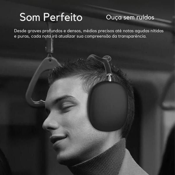 Imagem de Fone Bluetooth Sem Fio PRO 9: Qualidade Extreme, Ultra Bass, Ideal para Jogos, Esportes, Corrida e Academia