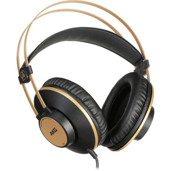 Imagem de Fone de Ouvido AKG K92 com fio Profissional Preto e Dourado