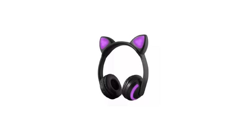 Imagem de Fone De Ouvido Arco Headset Bluetooth Orelha De Gato