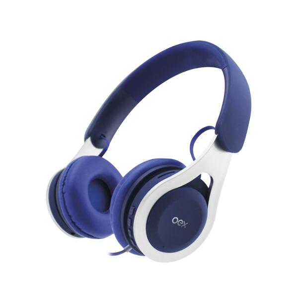 Imagem de Fone De Ouvido Azul Oex Drop Com Fio Hs210