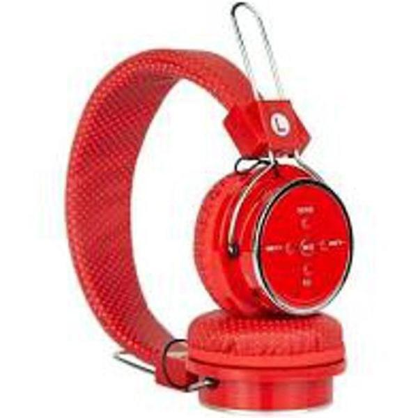 Fone De Ouvido B05 Wireless Mp3 Fm Bluetooth Vermelho - GOLDENUTRA Imagem de Fone De Ouvido B05 Wireless Mp3 Fm Bluetooth Vermelho