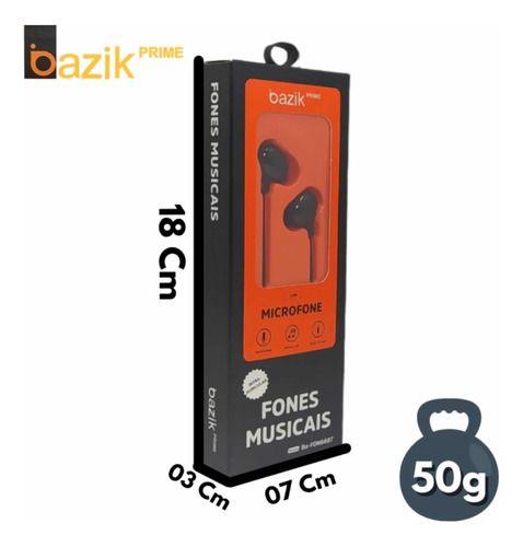 Imagem de Fone De Ouvido Basike Com Fio Intra-auricular Com Microfone