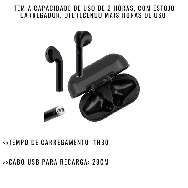 Imagem de Fone De Ouvido Bluetooth 5.0 c/ Microfone Bright Beatsound Preto FN564 GARANTIA 1 ANO