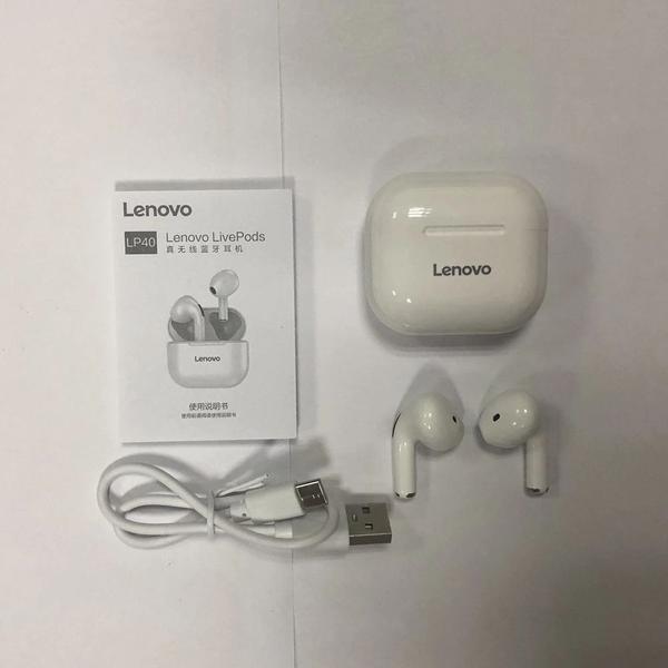 Imagem de Fone de Ouvido Bluetooth 5.0 True Wireless Touch Control - Lenovo LP40