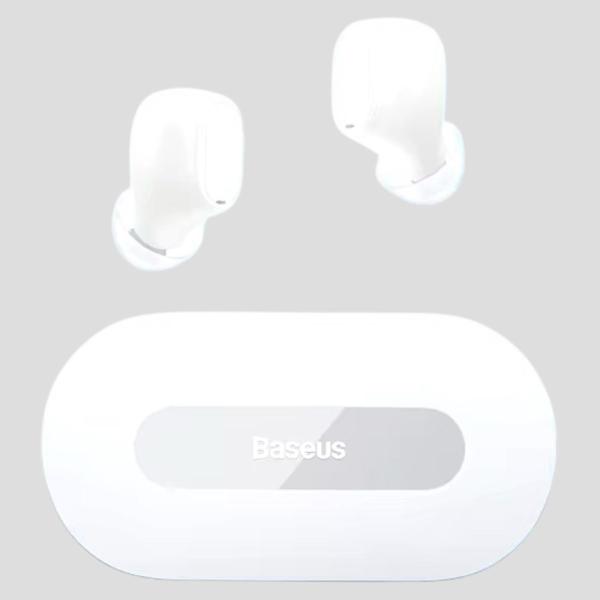 Imagem de Fone De Ouvido Bluetooth 5.3 Sem Fio Baseus Bowie EZ10 Baixa Latência Branco Original Com Nota Fiscal