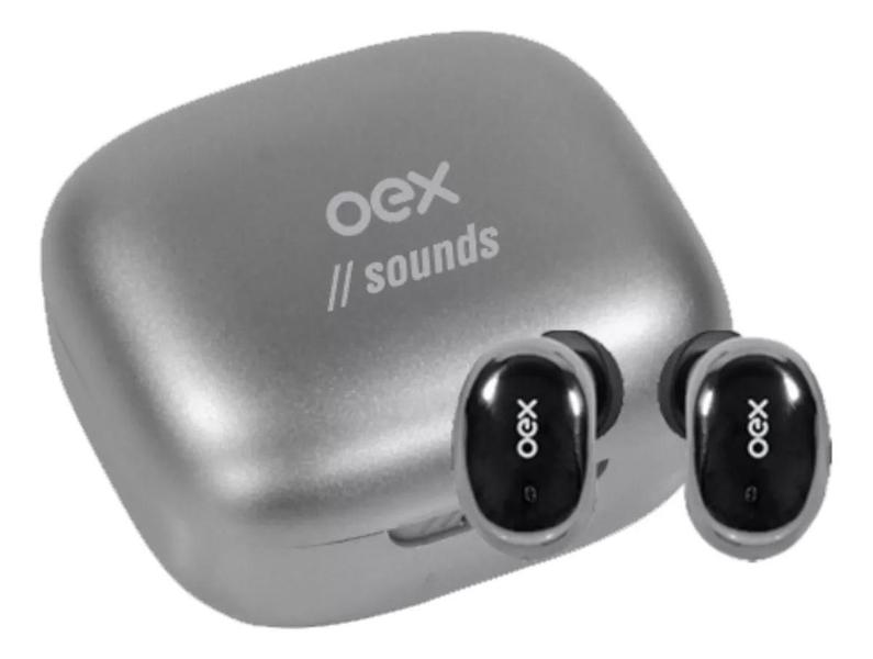 Imagem de Fone De Ouvido Bluetooth Bud Prata Tws30 Oex