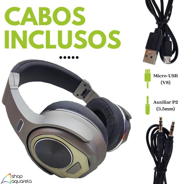 Imagem de Fone de Ouvido Bluetooth com Modo Caixa de Som Headset Sem Fio Original